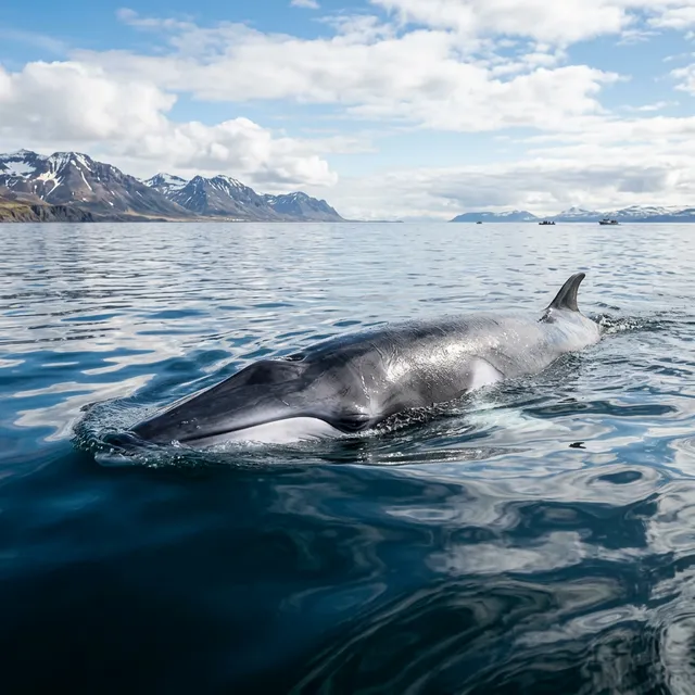 Whale safari Husavik minke whale